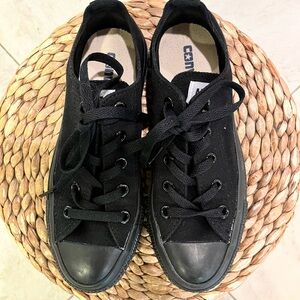 Converse Black Low-Top Canvas Sneakers